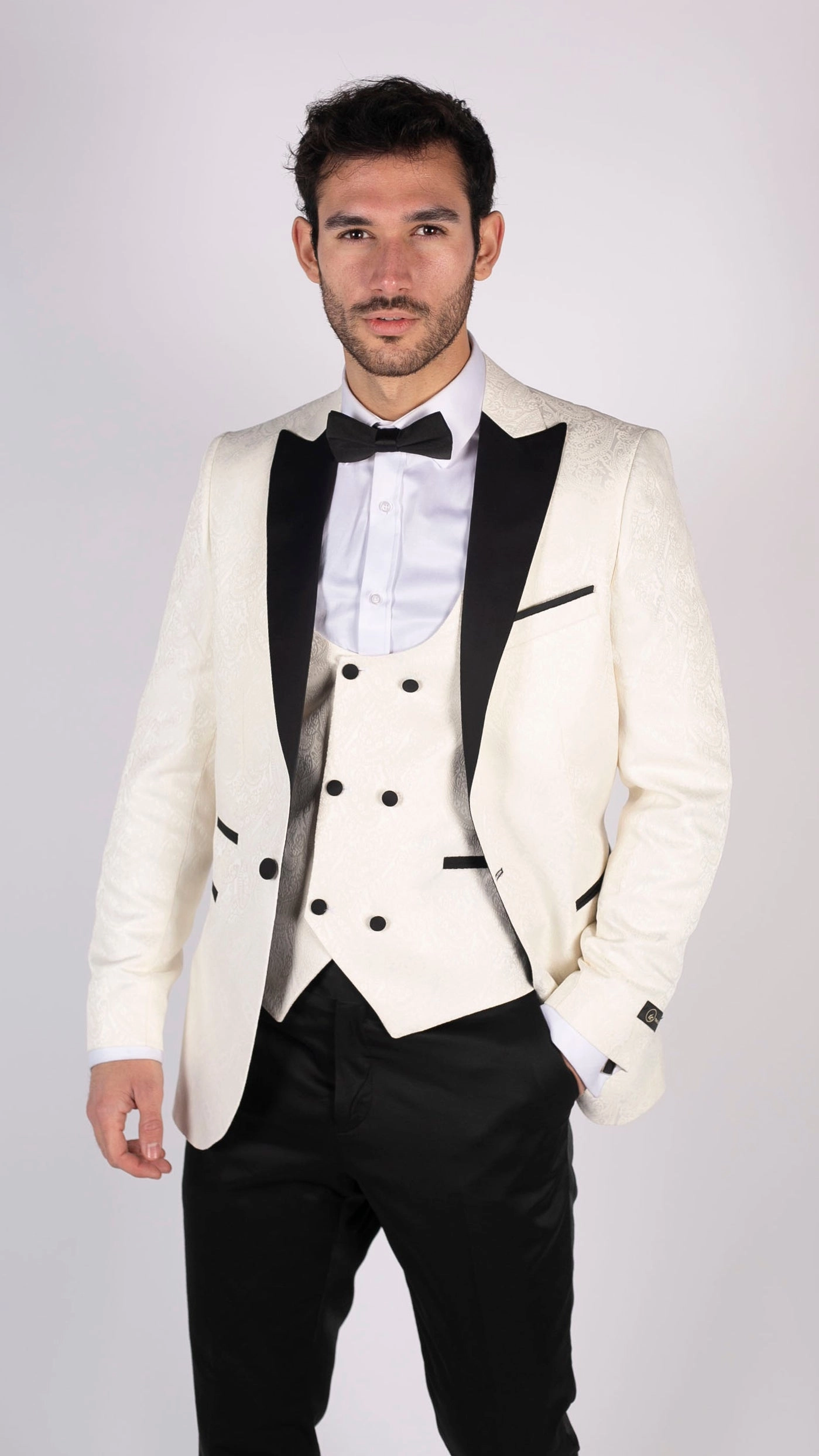 Paisley Tuxedo Blazer Waistcoat Jacket