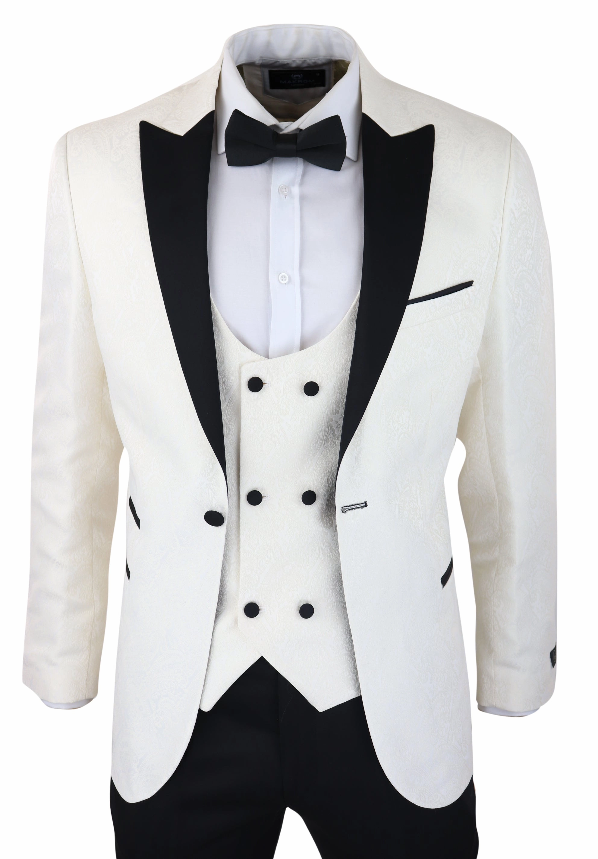Paisley Tuxedo Blazer Waistcoat Jacket