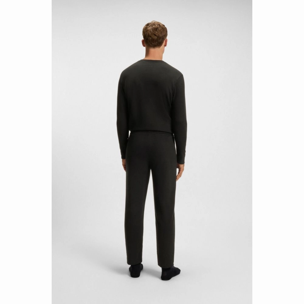 Pajama bottoms with embroidered logo