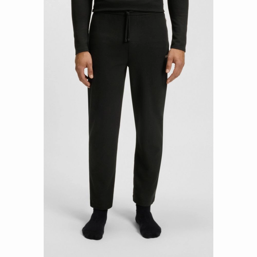 Pajama bottoms with embroidered logo