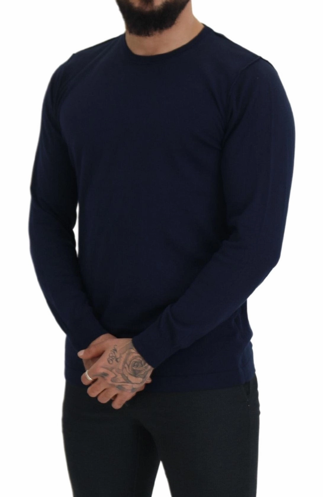 Paolo Pecora Milano  Cotton Crewneck Pullover Men's Sweater