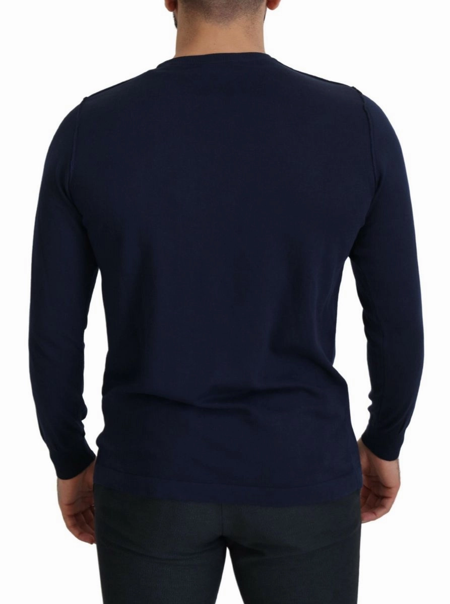 Paolo Pecora Milano  Cotton Crewneck Pullover Men's Sweater