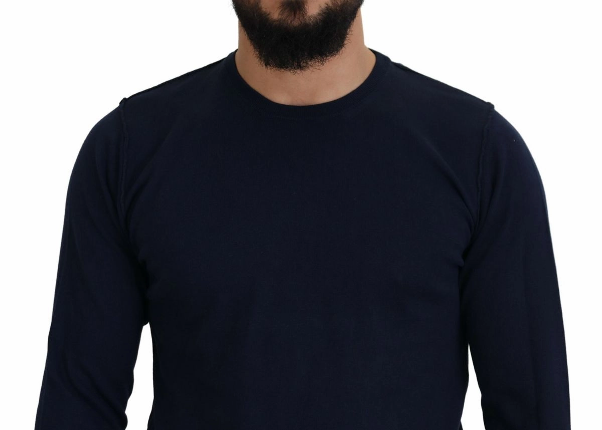 Paolo Pecora Milano  Cotton Crewneck Pullover Men's Sweater