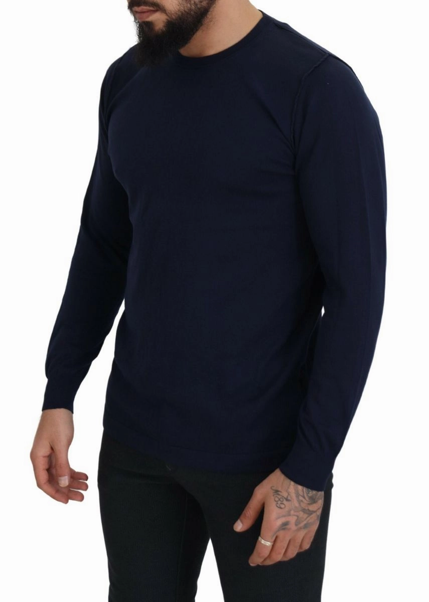 Paolo Pecora Milano  Cotton Crewneck Pullover Men's Sweater