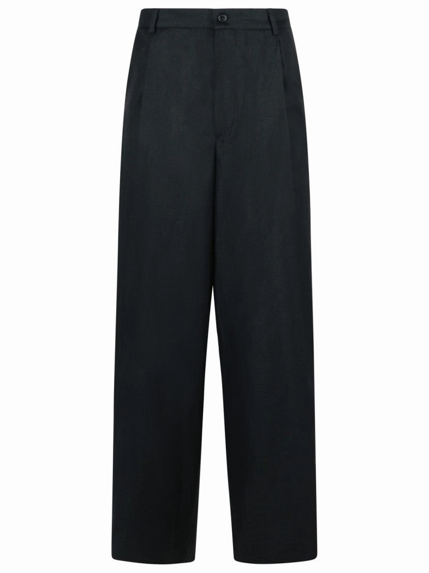 Pepper' Black Wool Blend Pants