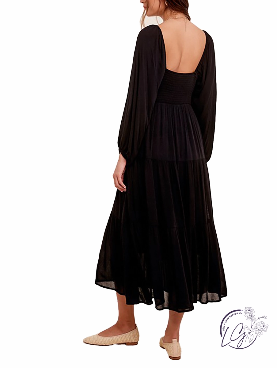 Playing The Field Tiered Maxi Dress