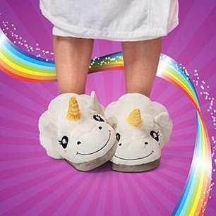 Plush Unicorn Slippers for Grown Ups