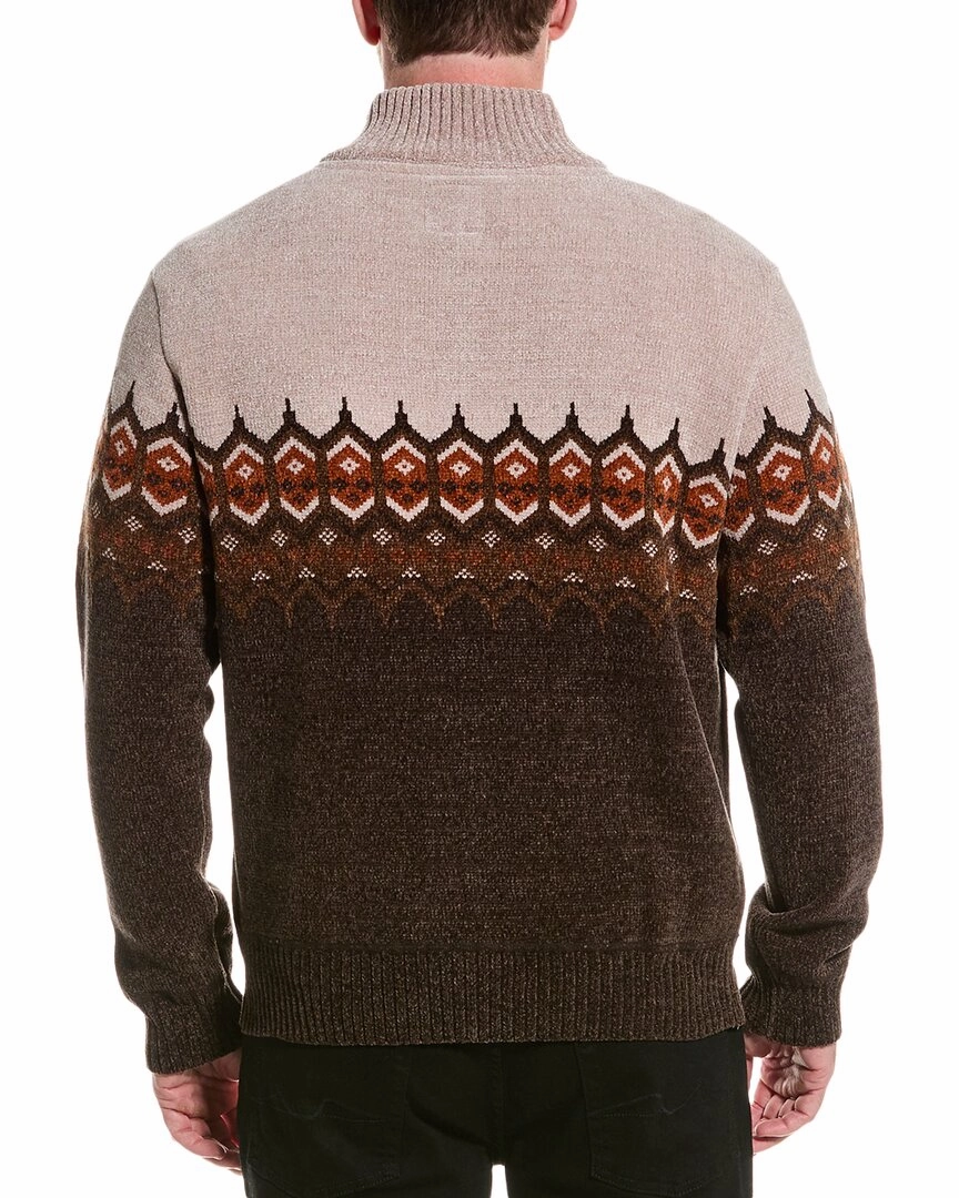 Point Zero Chenille 1/4-Zip Mock Neck Sweater