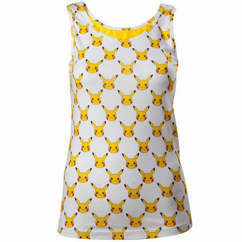 Pokemon Pikachu All Over Print Ladies Vest Top