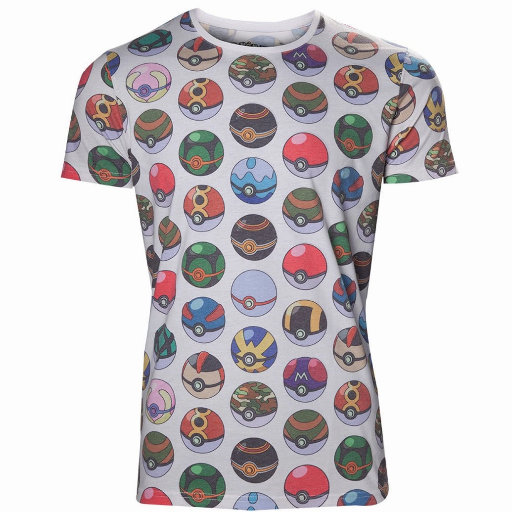 Pokemon Pokeball All Over Print T-shirt