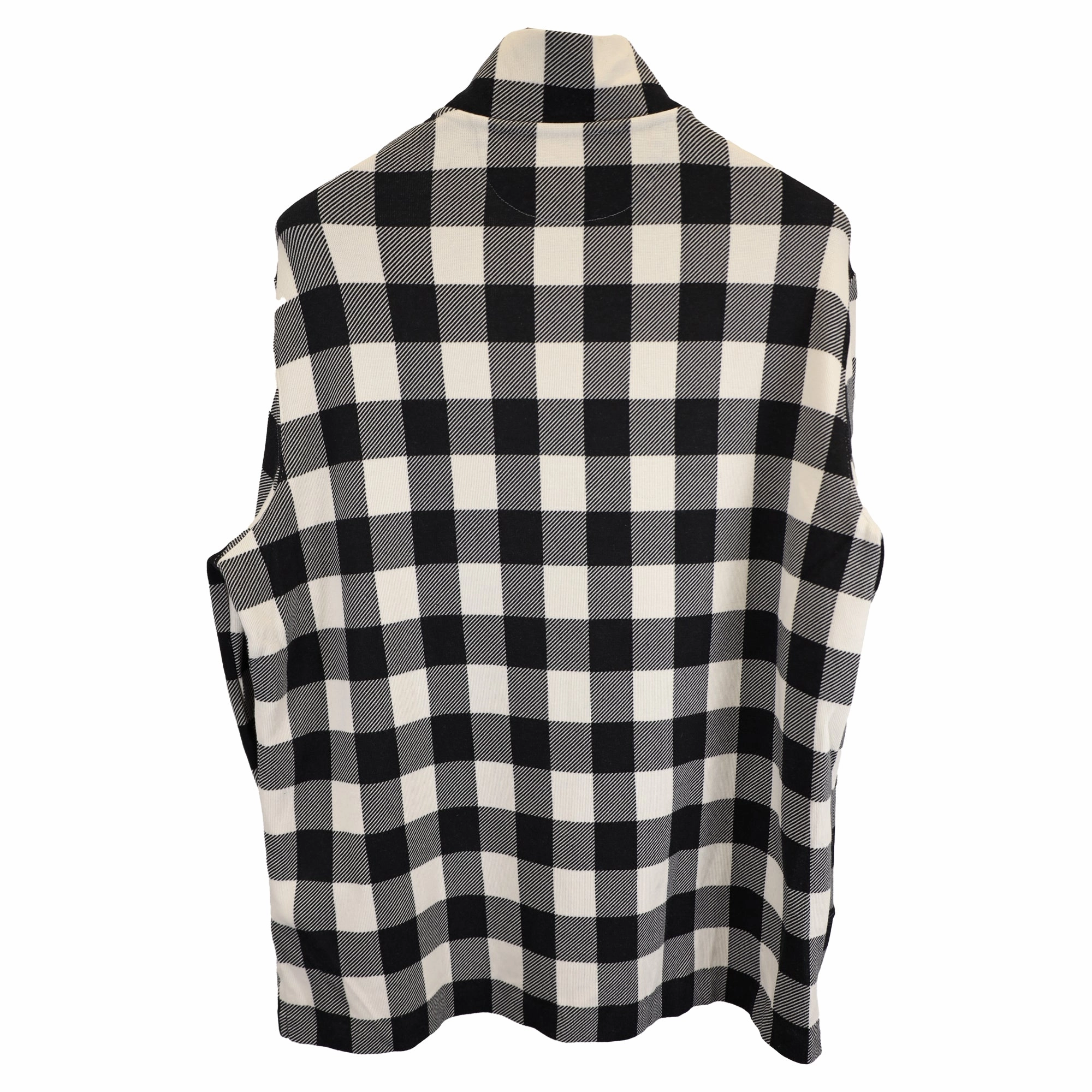 Polo Ralph Lauren Checked Double-Knit Quarter-Zip Pullover in Black Cotton