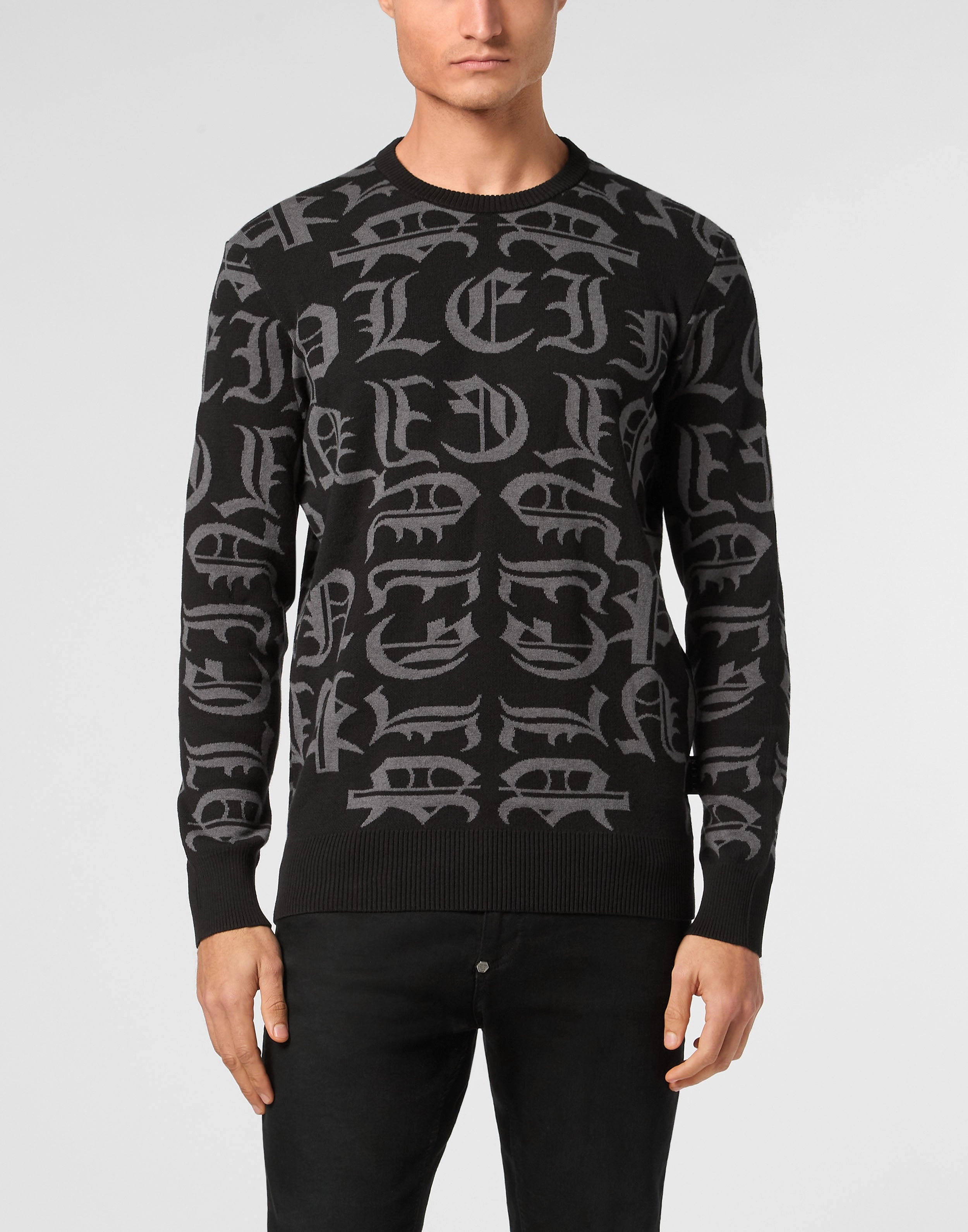 Pullover Round Neck LS Gothic Plein