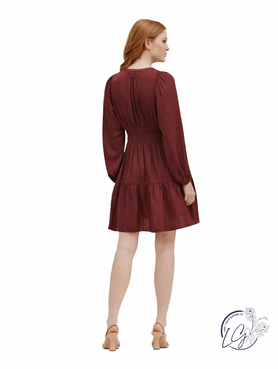 Radiant Muse Satin Dress