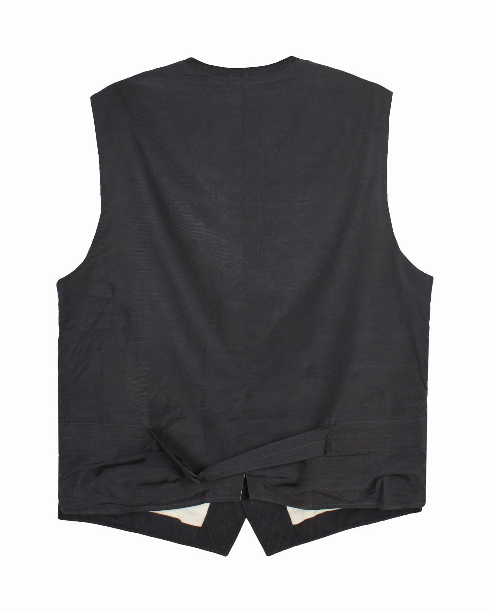 Ralph Lauren Herringbone Vest Blazer in Grey Wool