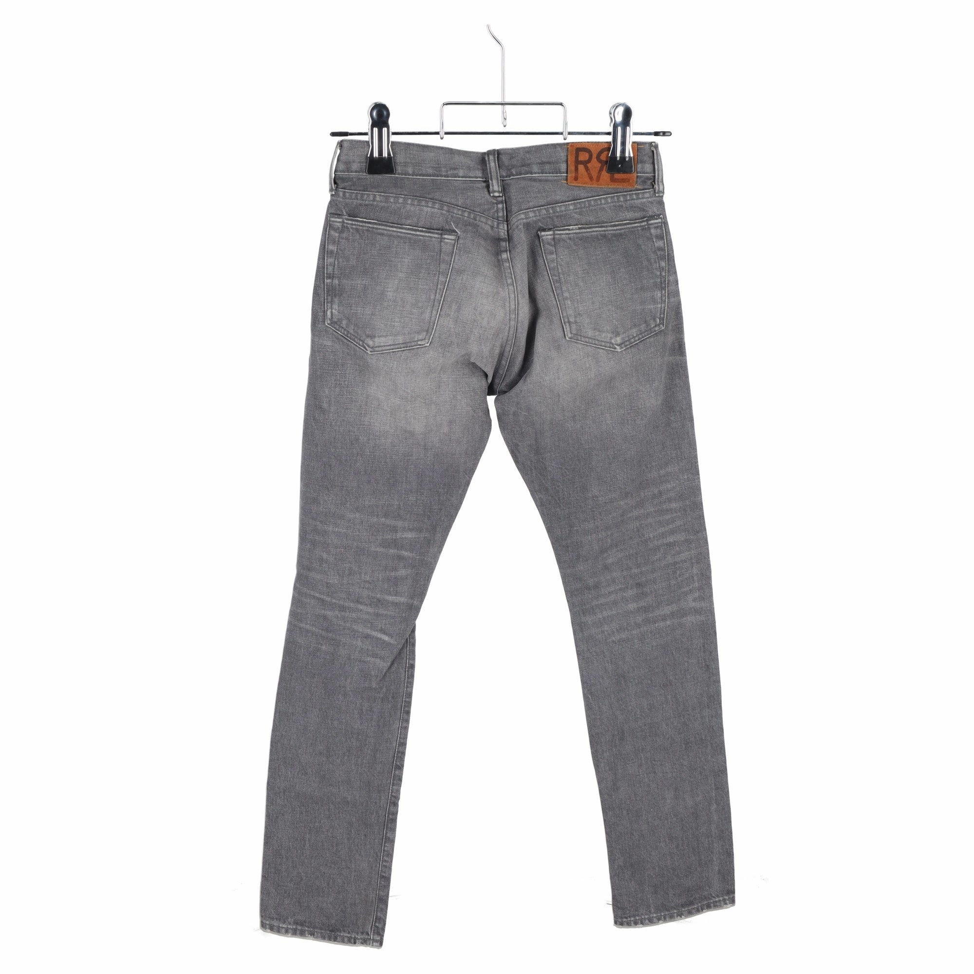 Ralph Lauren Straight Jeans in Grey Cotton Denim