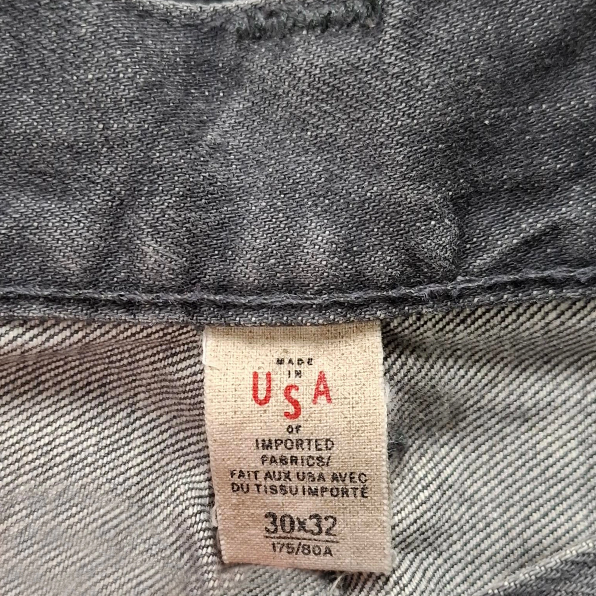 Ralph Lauren Straight Jeans in Grey Cotton Denim