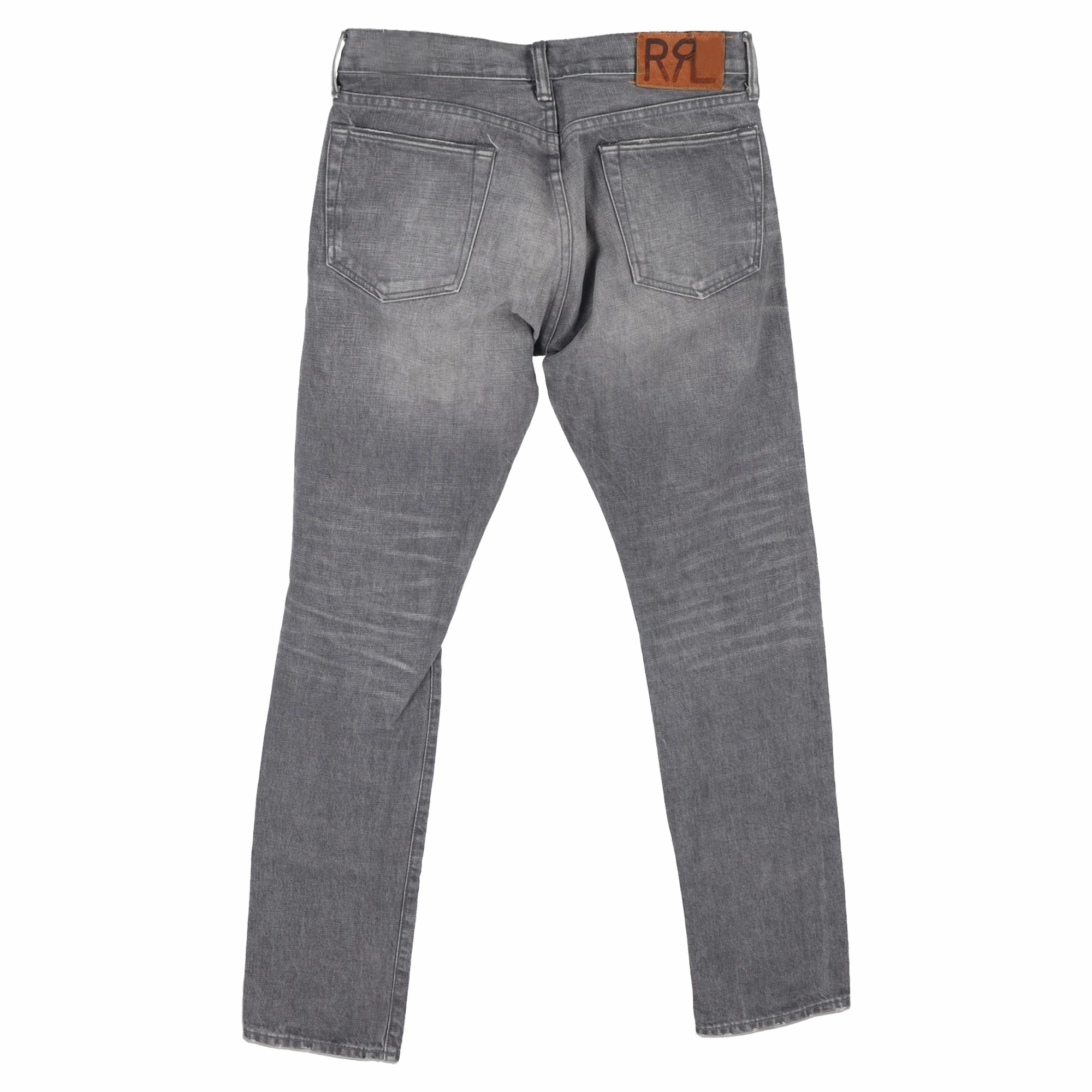 Ralph Lauren Straight Jeans in Grey Cotton Denim