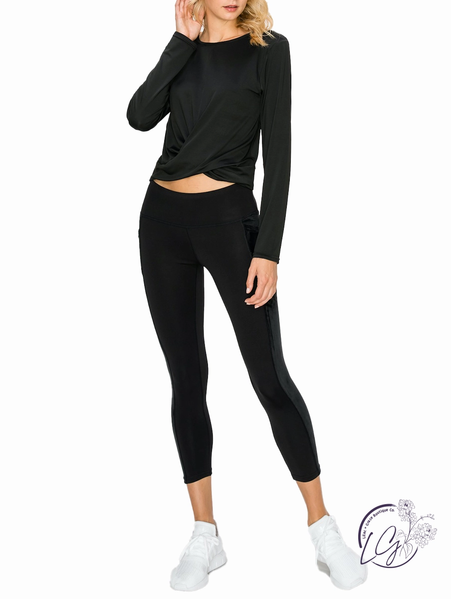 Ready to Run Cropped Long Sleeve affordable athletic pants for men