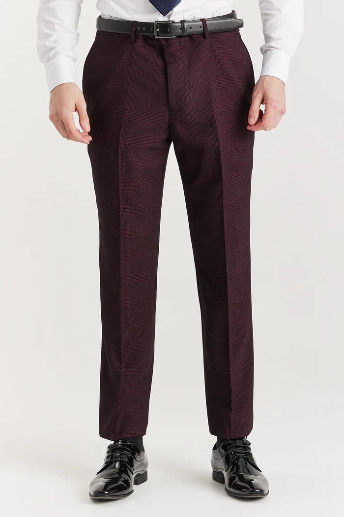 Regent Plaid Check Trousers