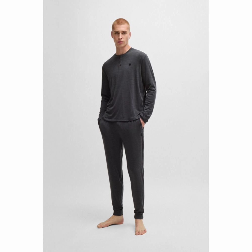 Regular-fit pajamas with embroidered Double B monograms