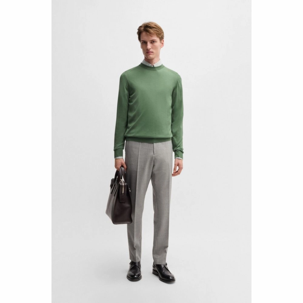 Regular-fit sweater in wool, silk and cashmere