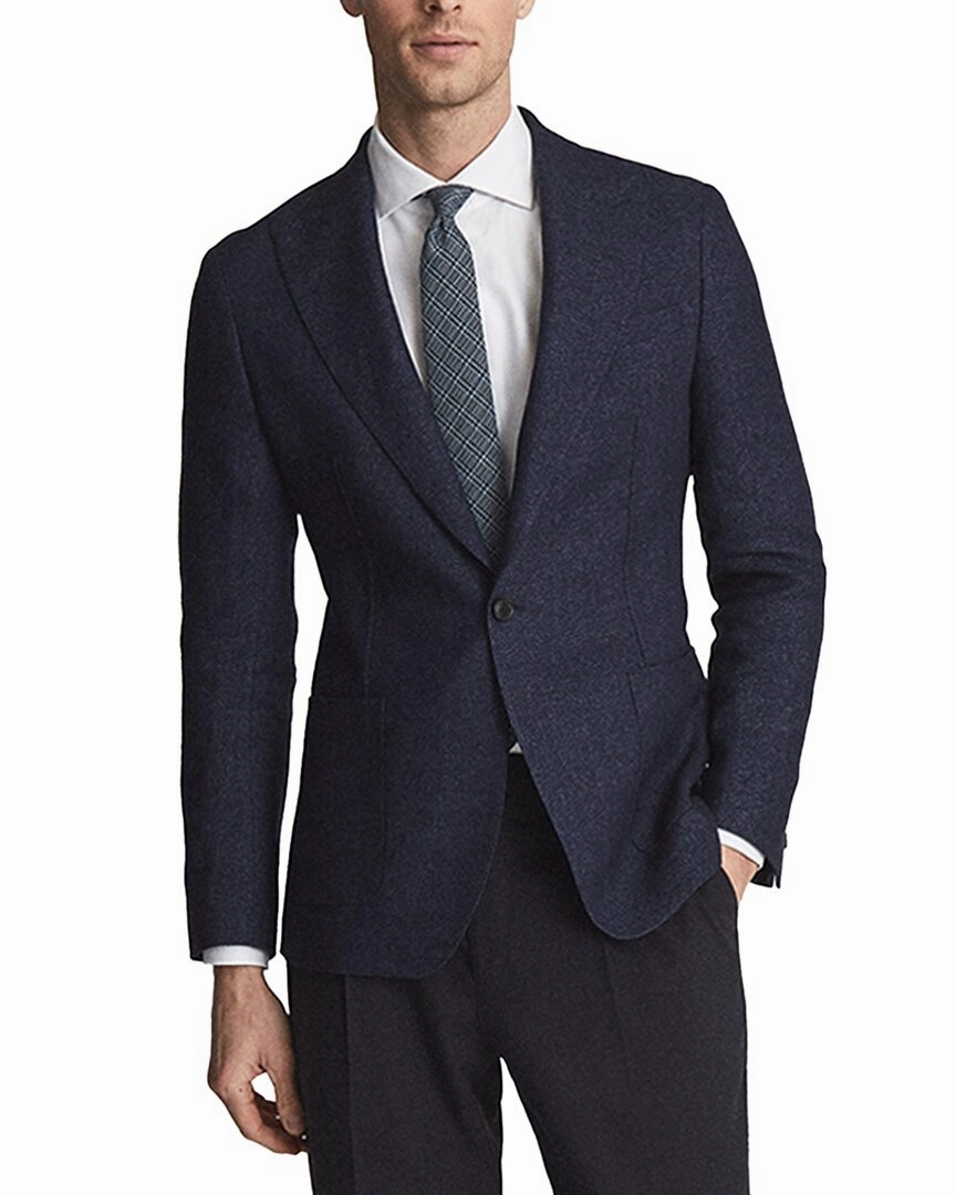 Reiss Amalfi Wool & Linen-Blend Suit Jacket