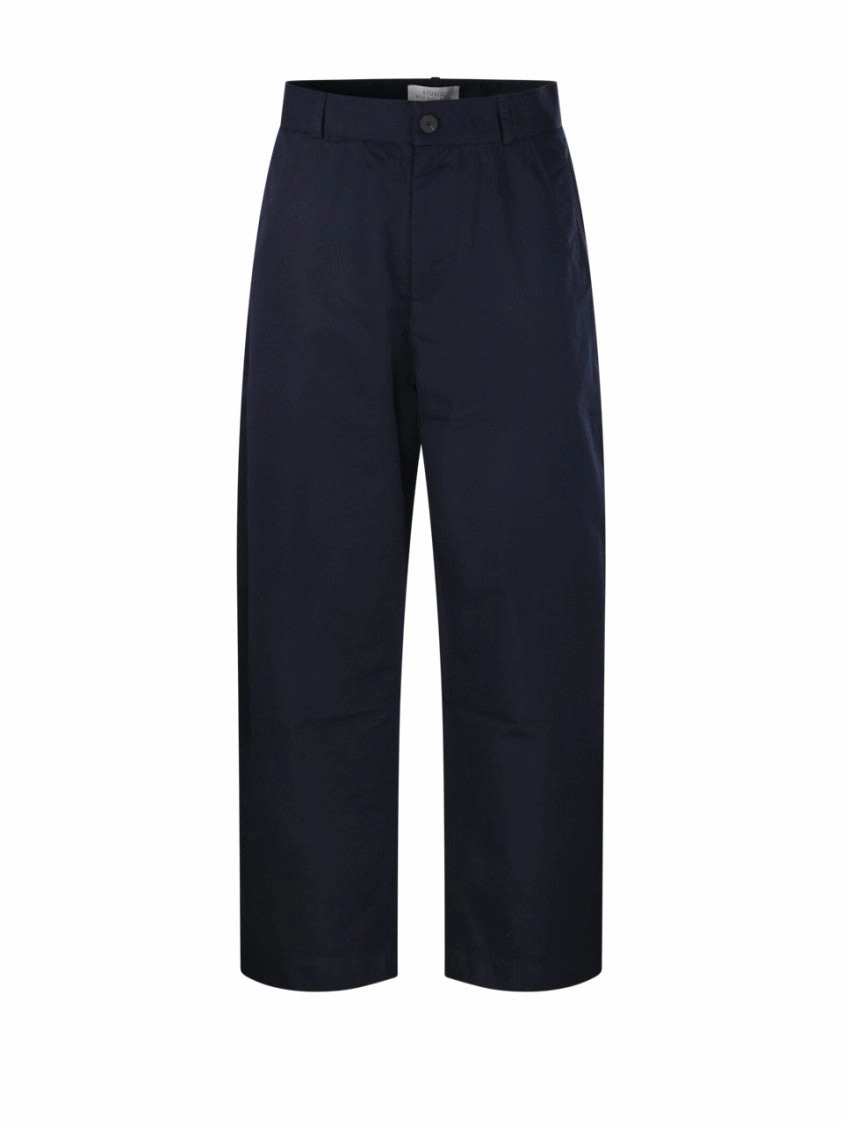 Relaxed Fit Black Chino Pants