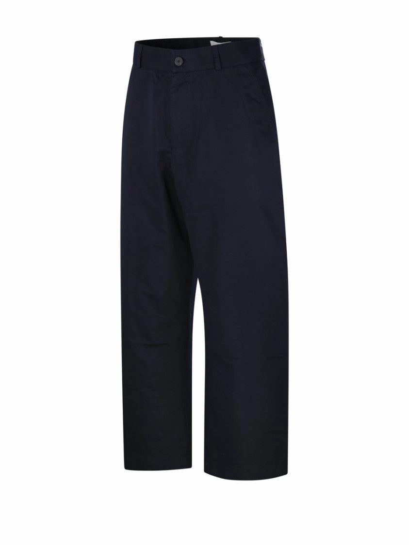 Relaxed Fit Black Chino Pants
