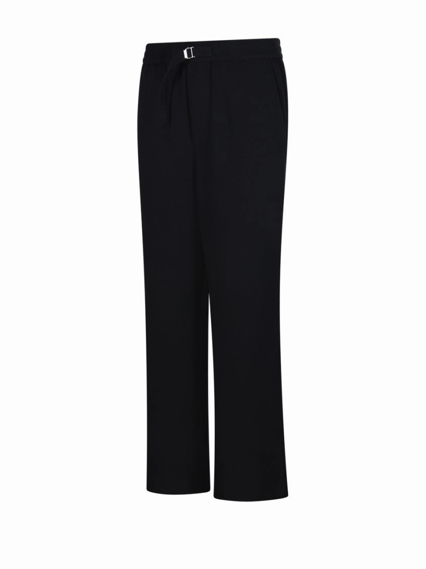 Relaxed Fit Black Trousers