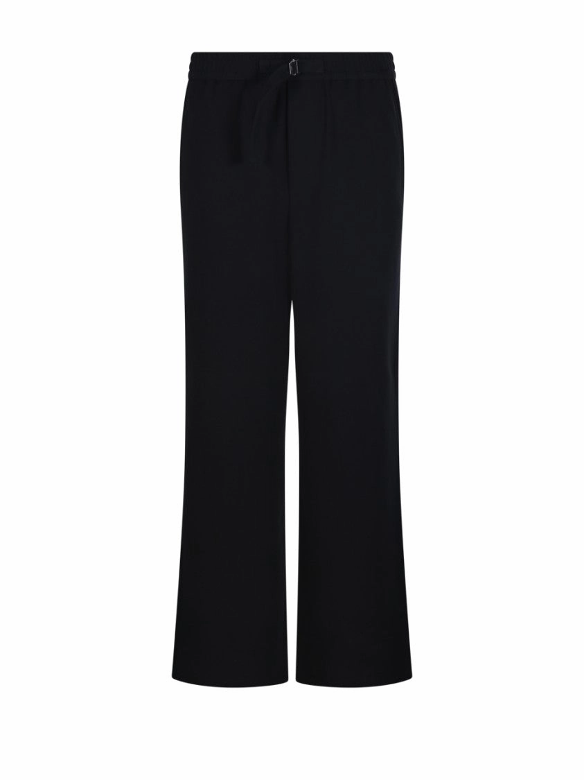 Relaxed Fit Black Trousers