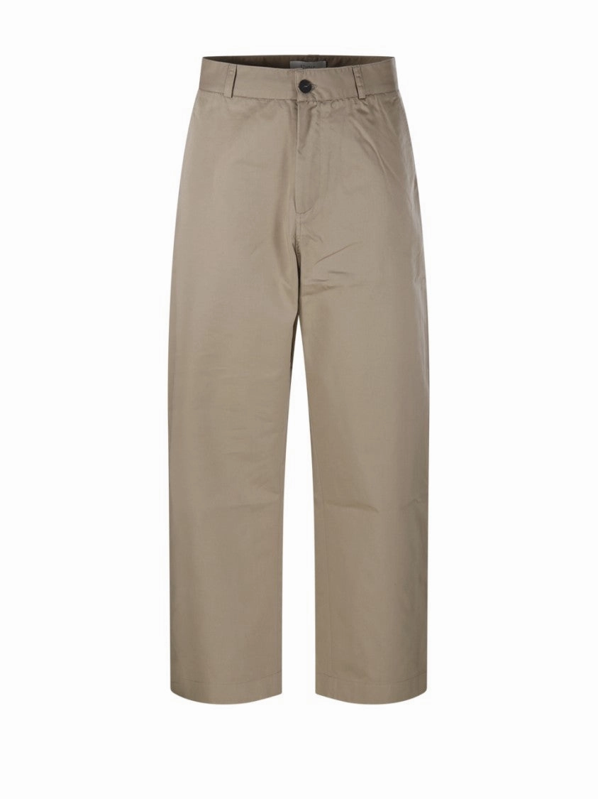 Relaxed-Fit Chino Pants With Buttoned Pockets