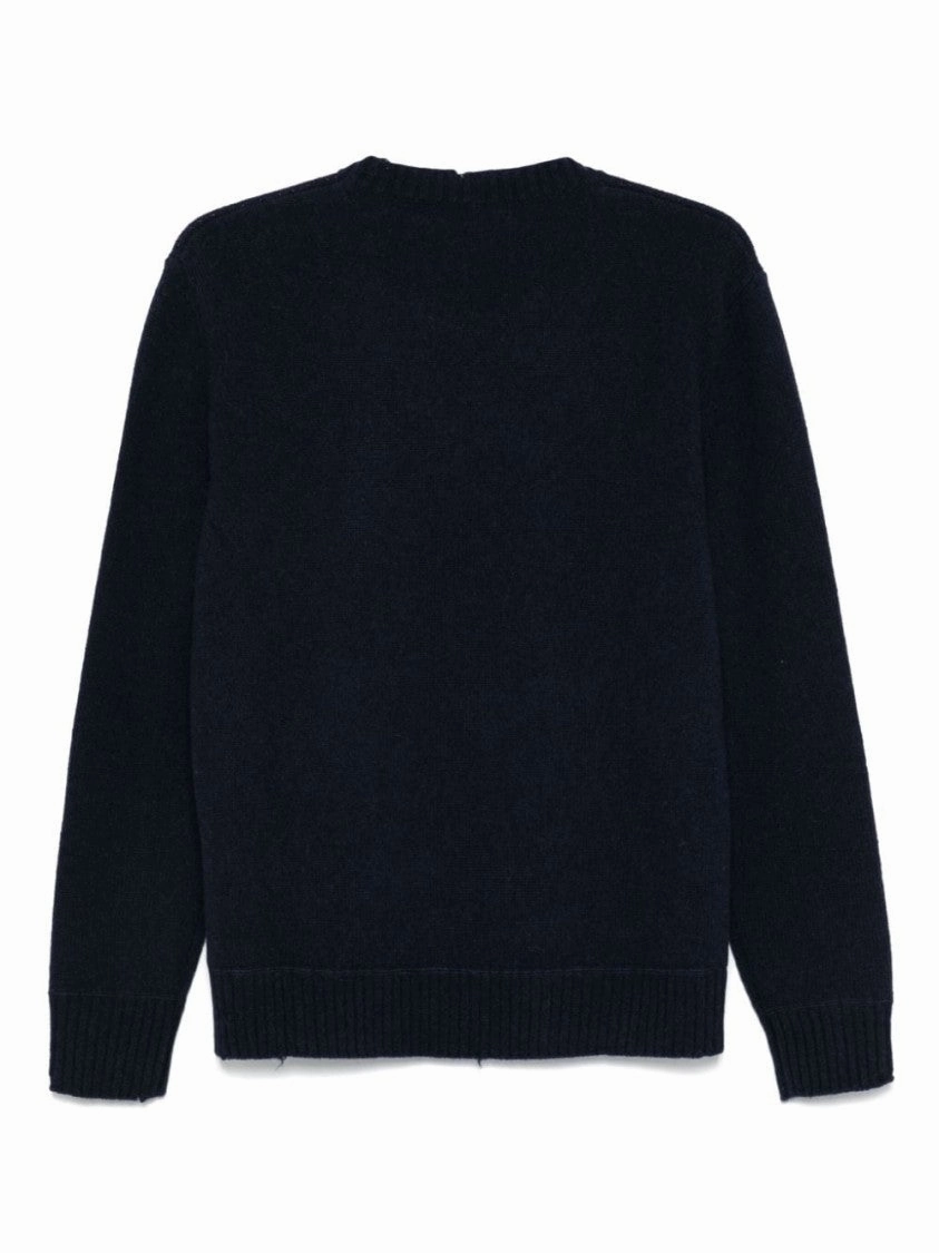 Relaxed Fit Sweater With Classic Crew Neckline