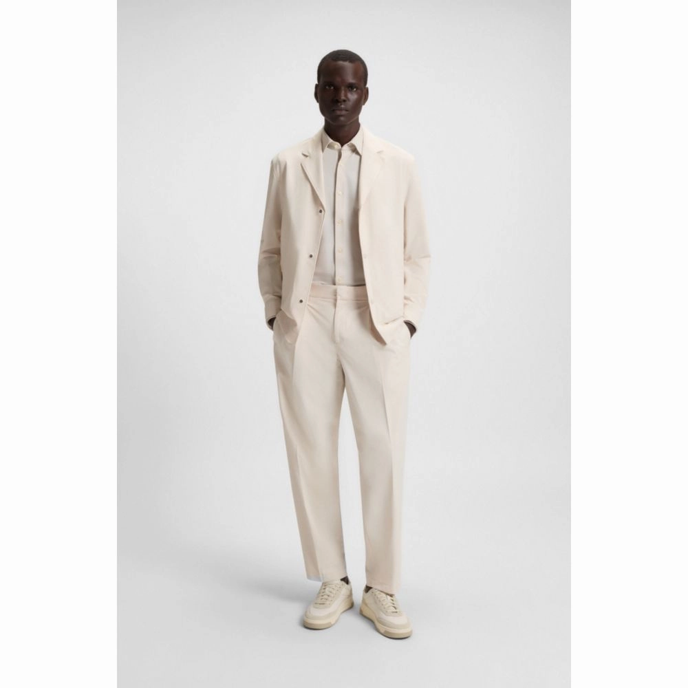 Relaxed-fit trousers in water-repellent stretch fabric