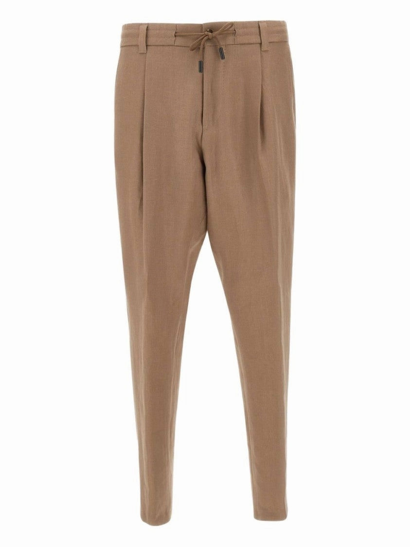Relaxed-Fit Trousers With Drawstring Fastening