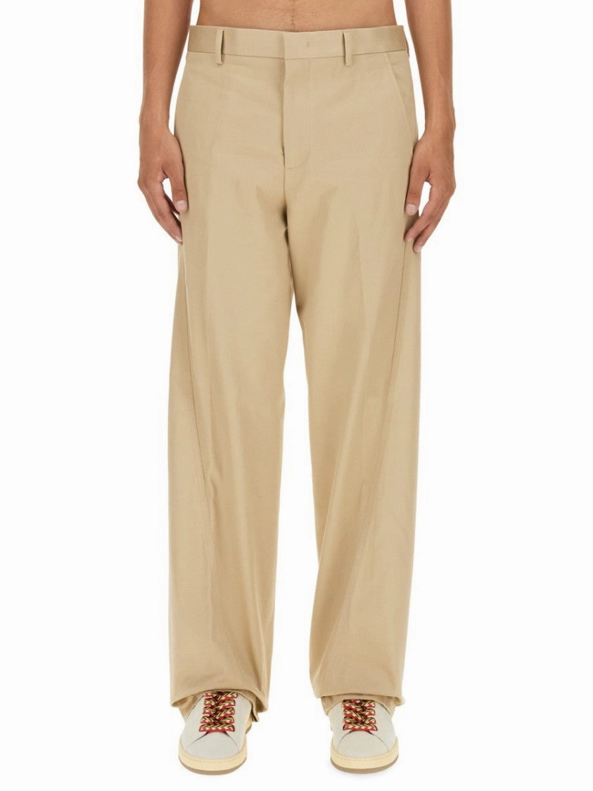 Relaxed Fit Twisted Chino Pants