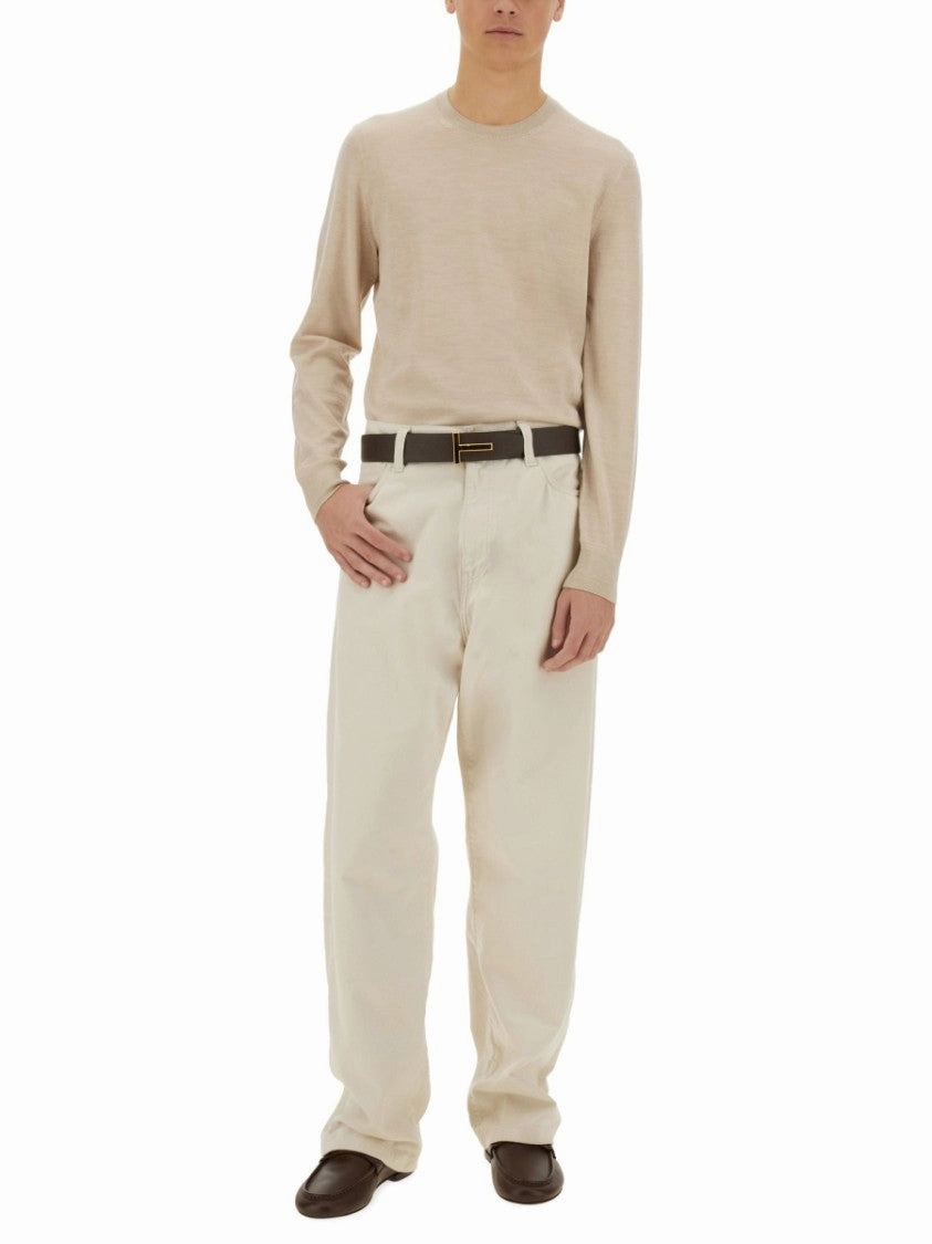 Relaxed-Fit Wool Jersey Sweater