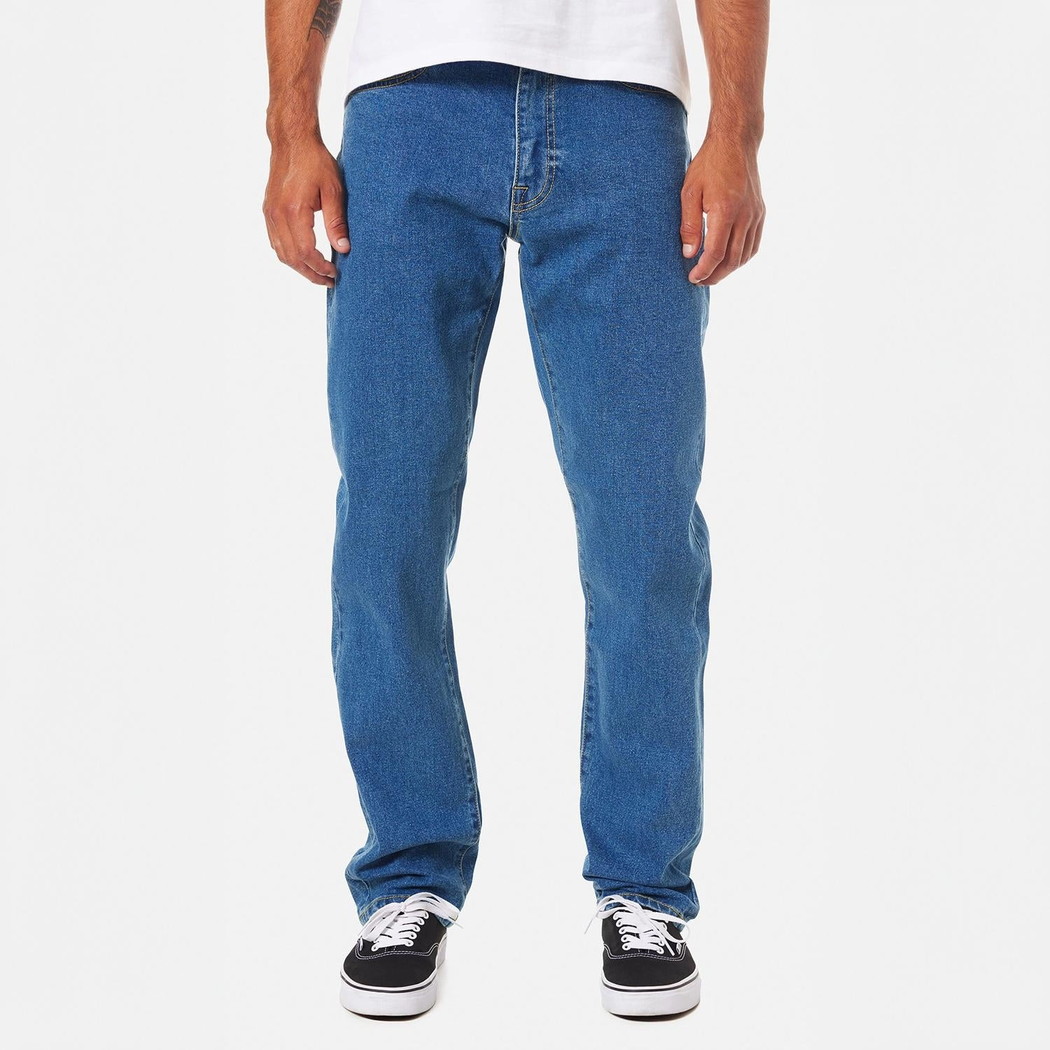 Ren 57 Classic Straight Jeans In Medium Indigo