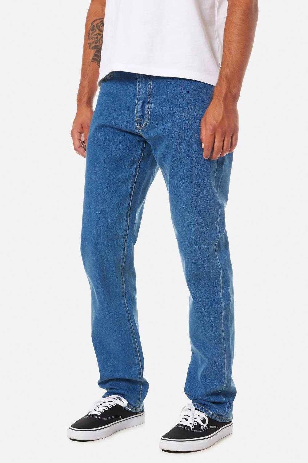 Ren 57 Classic Straight Jeans In Medium Indigo