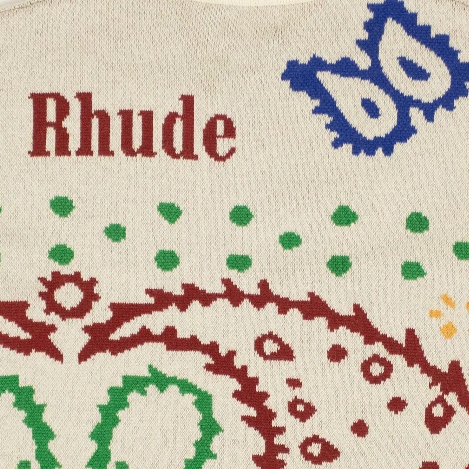Rhude Bandana Crew - Cream/Mult