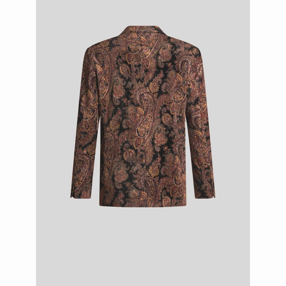 RIBBED PAISLEY JACKET