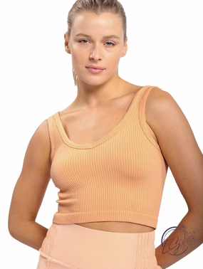 Ribbed Seamless Cropped Tank Top affordable athletic pants for men