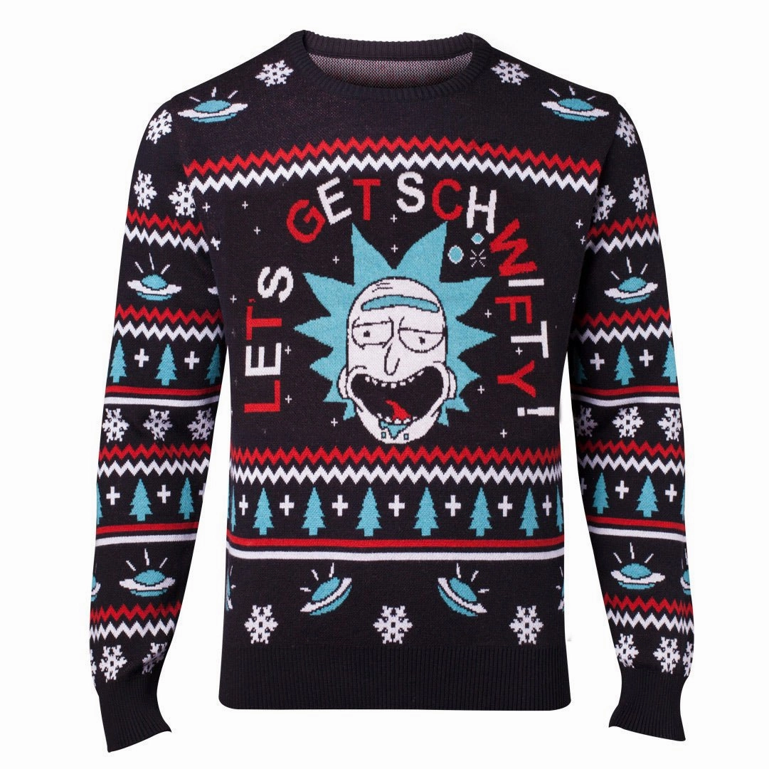 Rick and Morty Knitted Christmas Jumper / Sweater