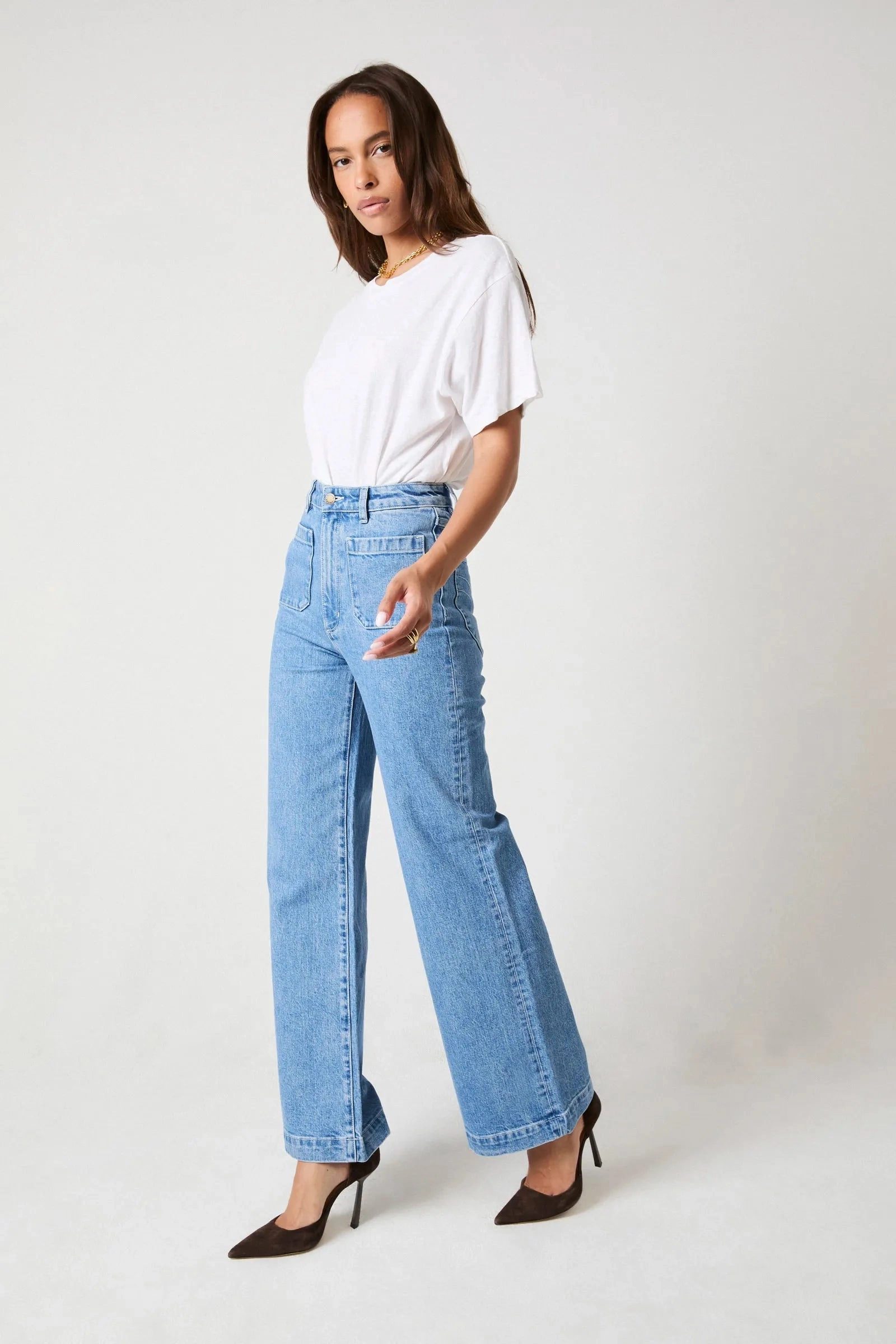 Rollas Sailor Jean Long - Lily Blue