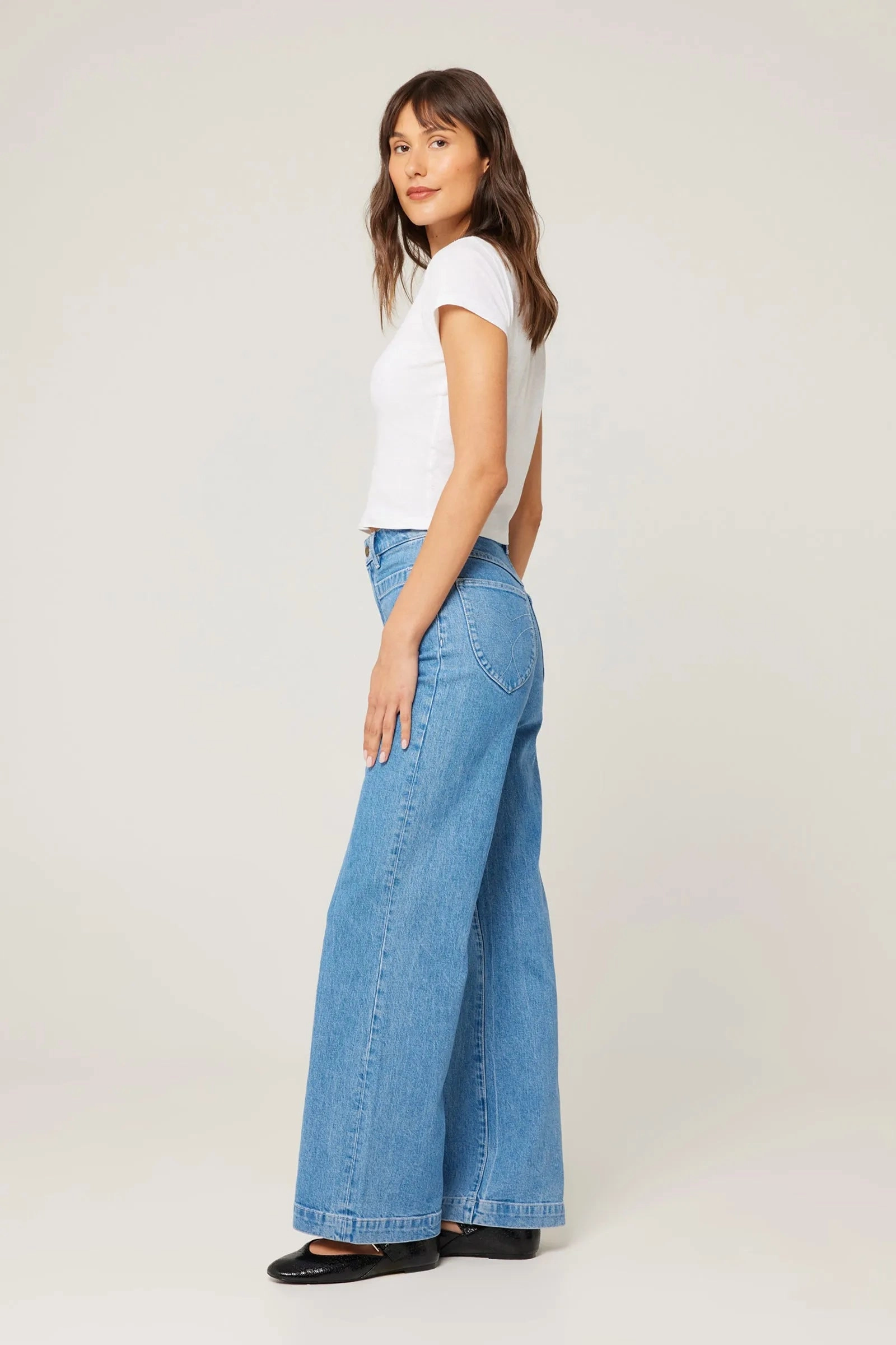 Rollas Sailor Jean Long - Lily Blue