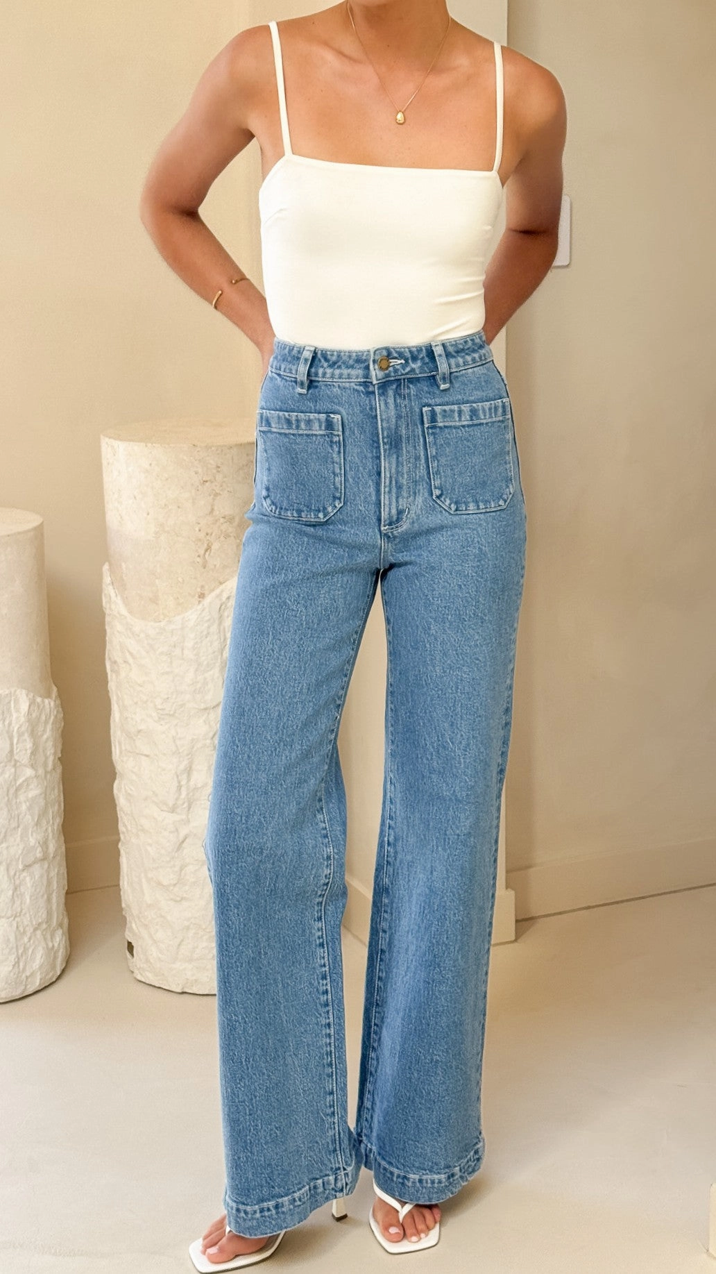 Rollas Sailor Jean Long - Lily Blue