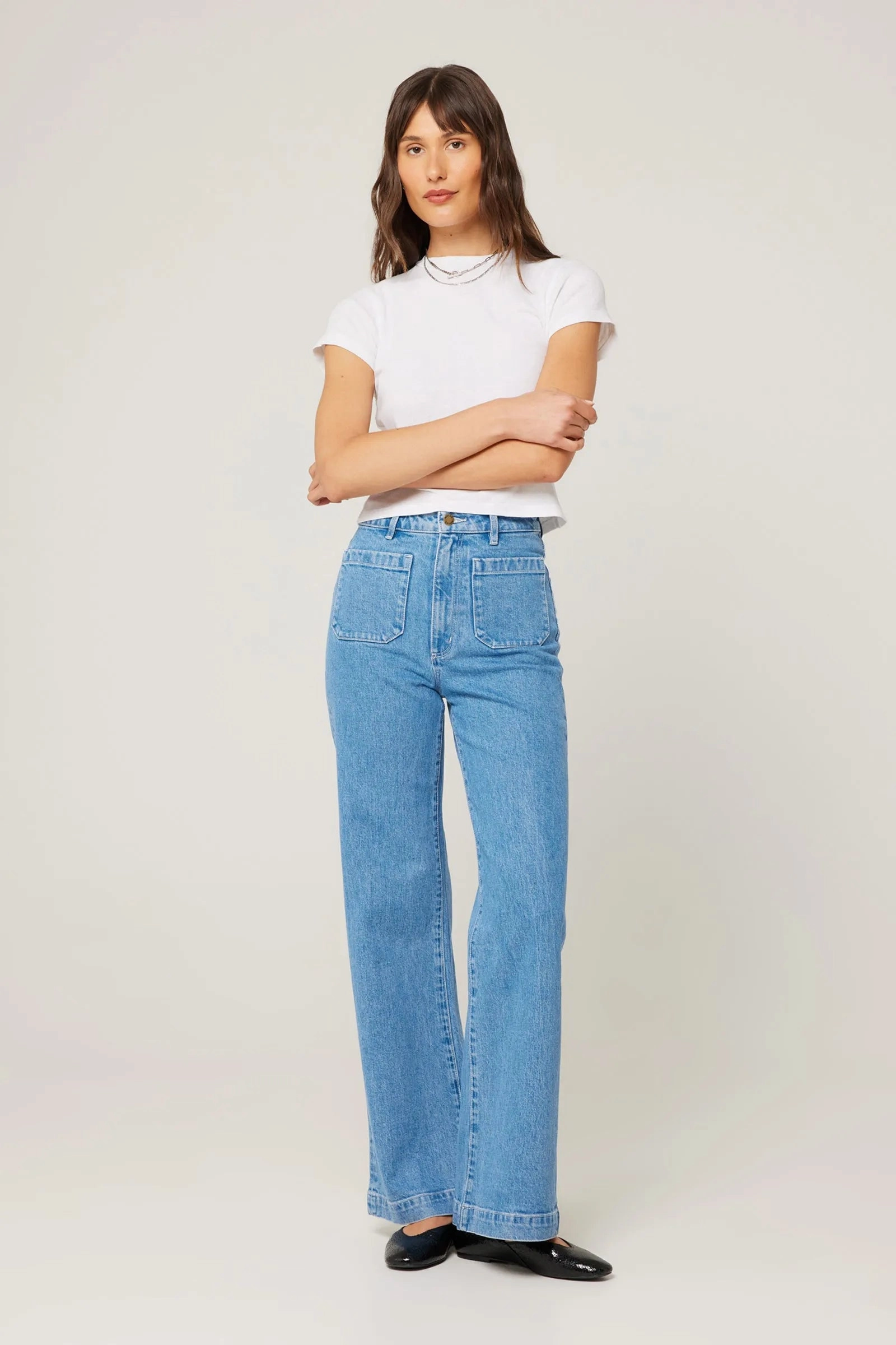 Rollas Sailor Jean Long - Lily Blue