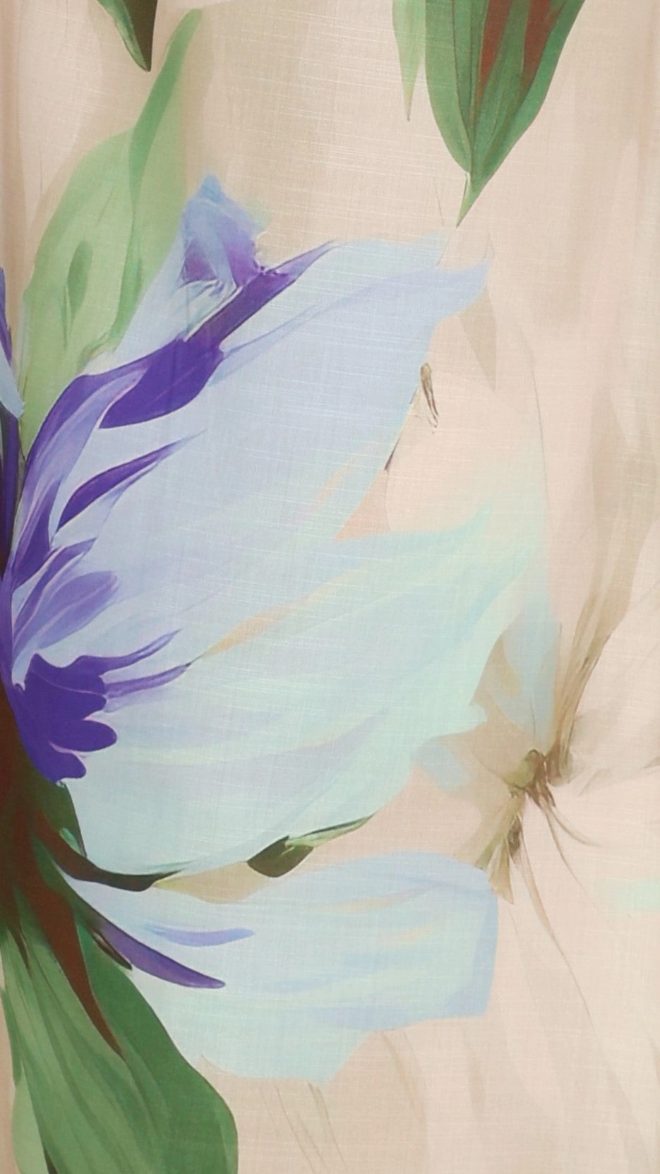 Saffron Maxi Dress - Beige Floral