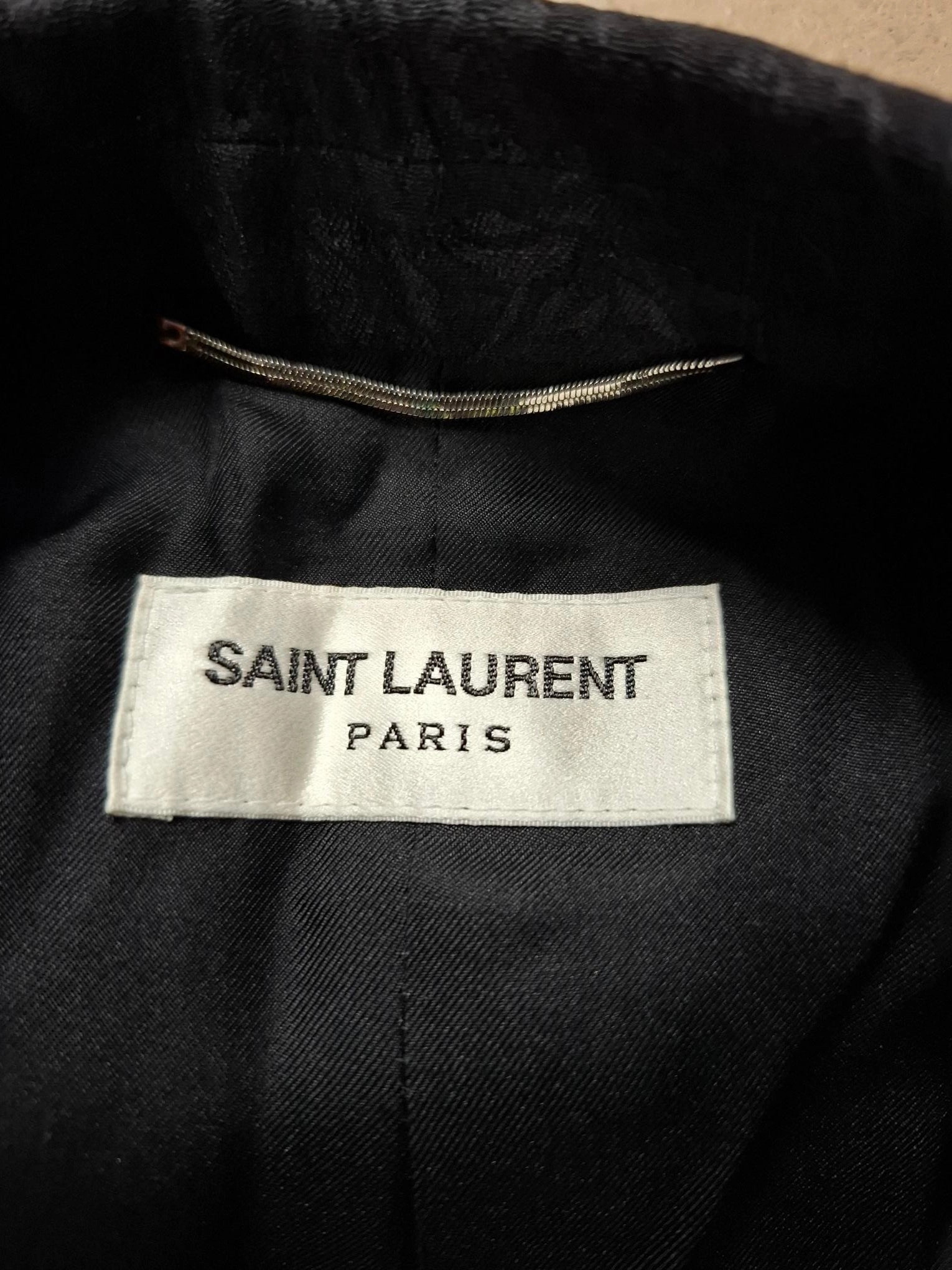 Saint Laurent Floral Jacquard Single-Breasted Blazer In Black Wool