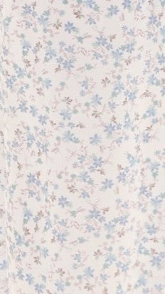 Salas Halter Maxi Dress - White / Blue Floral