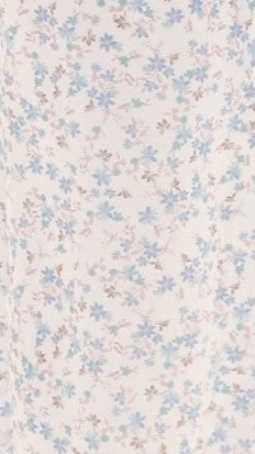 Salas Halter Maxi Dress - White / Blue Floral